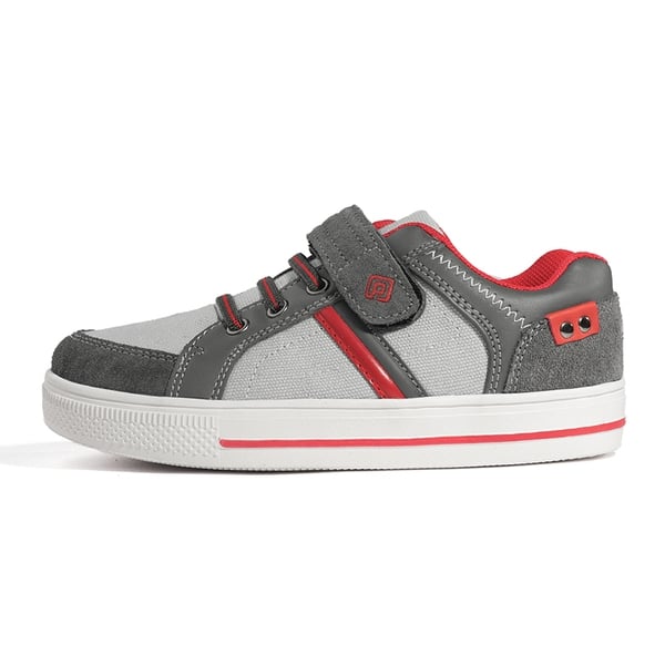 [LilLegends TimberTot] Kids Lightweight Fashion Sneakers - GREY RED - 1